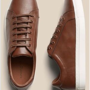 NWT* Mens Sz 10 Banana Republic Factory Brown Sneakers